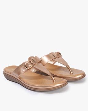 open-toe t-strap flat sandals