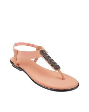 open-toe t-strap sandals