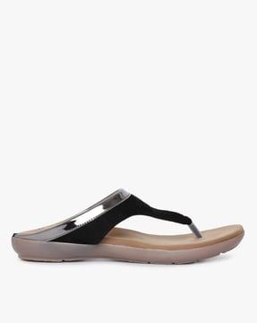 open-toe thong-strap flat sandals