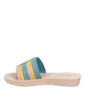 open-toe thong-strap flip-flops with stitched detail