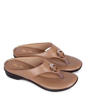 open-toe v-strap sandals