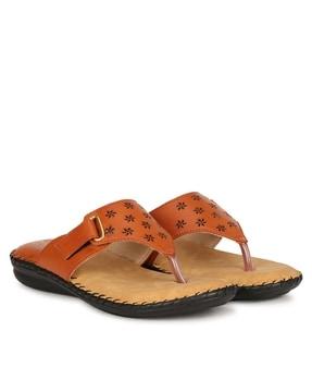 open-toe v-strap sandals