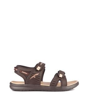 open-toe velcro fastening sandals