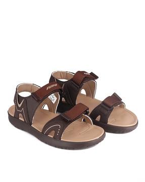 open-toe velcro fastening sandals