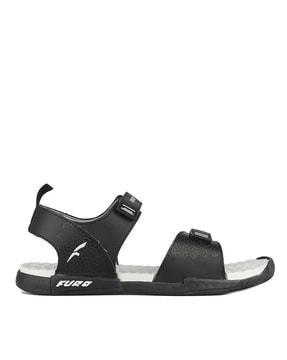 open-toe velcro fastening sandals