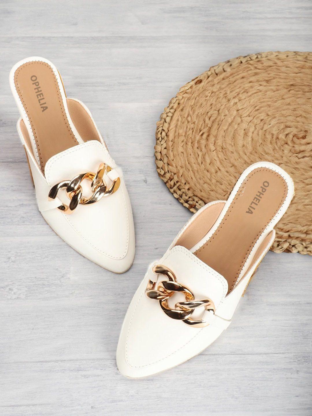 ophelia embellished pointed toe mules