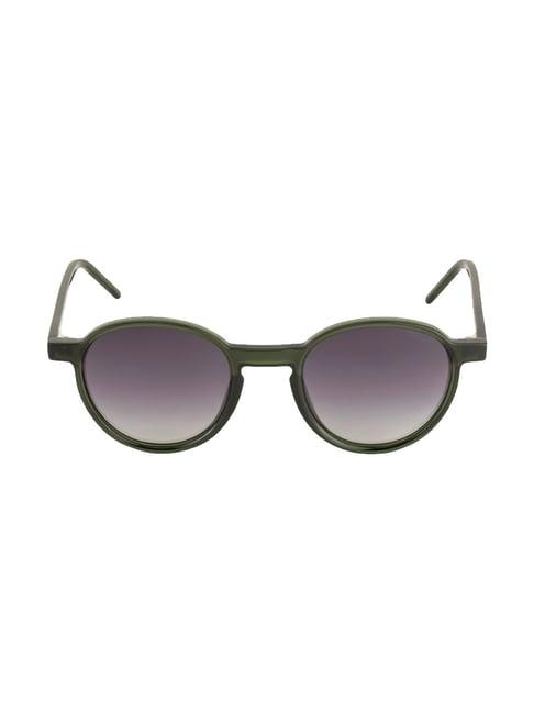 opium black round unisex sunglasses