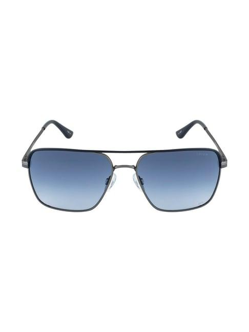 opium blue uv protection square sunglasess for men