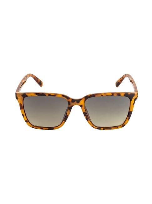 opium green square sunglasses for men