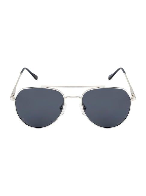 opium grey full rim aviator sunglasses for men