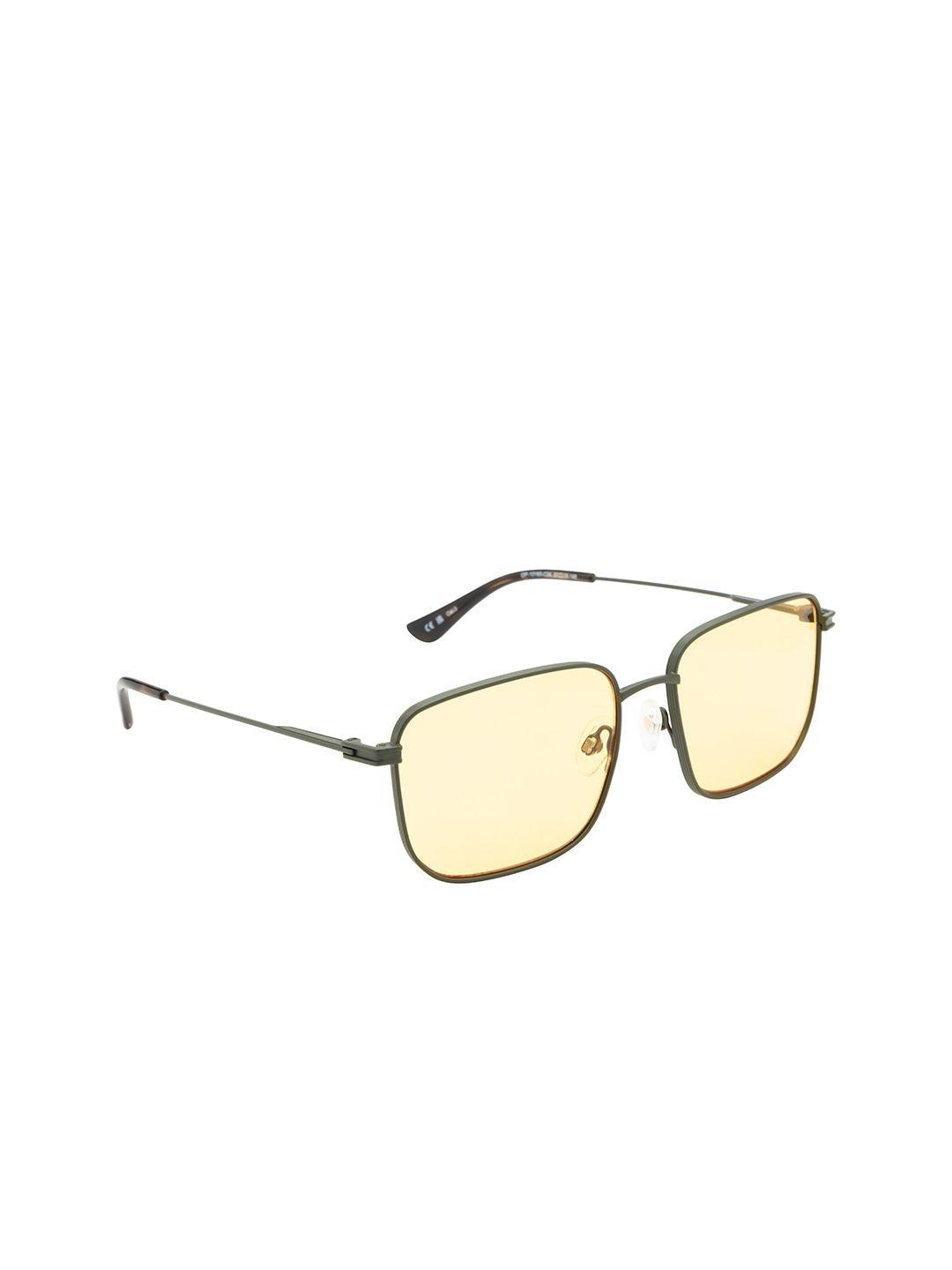 opium men lens & rectangle sunglasses with uv protected lens