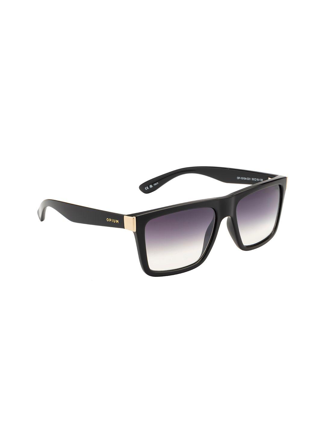 opium men wayfarer sunglasses with uv protected lens op-10154-c01-55