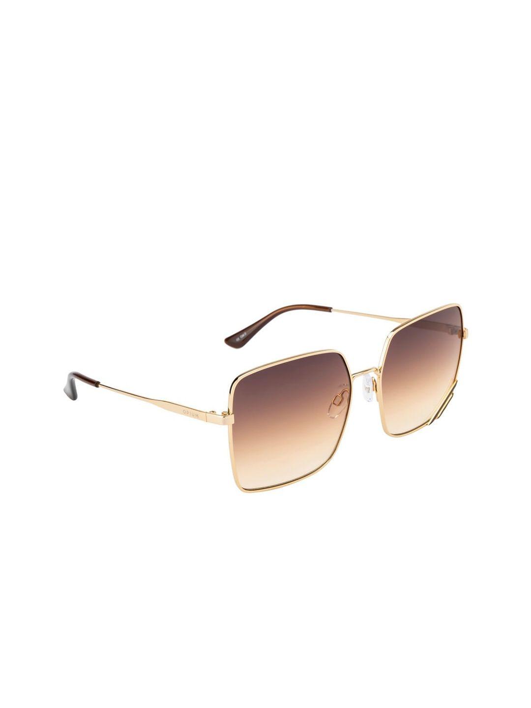 opium square sunglasses with uv protected lens