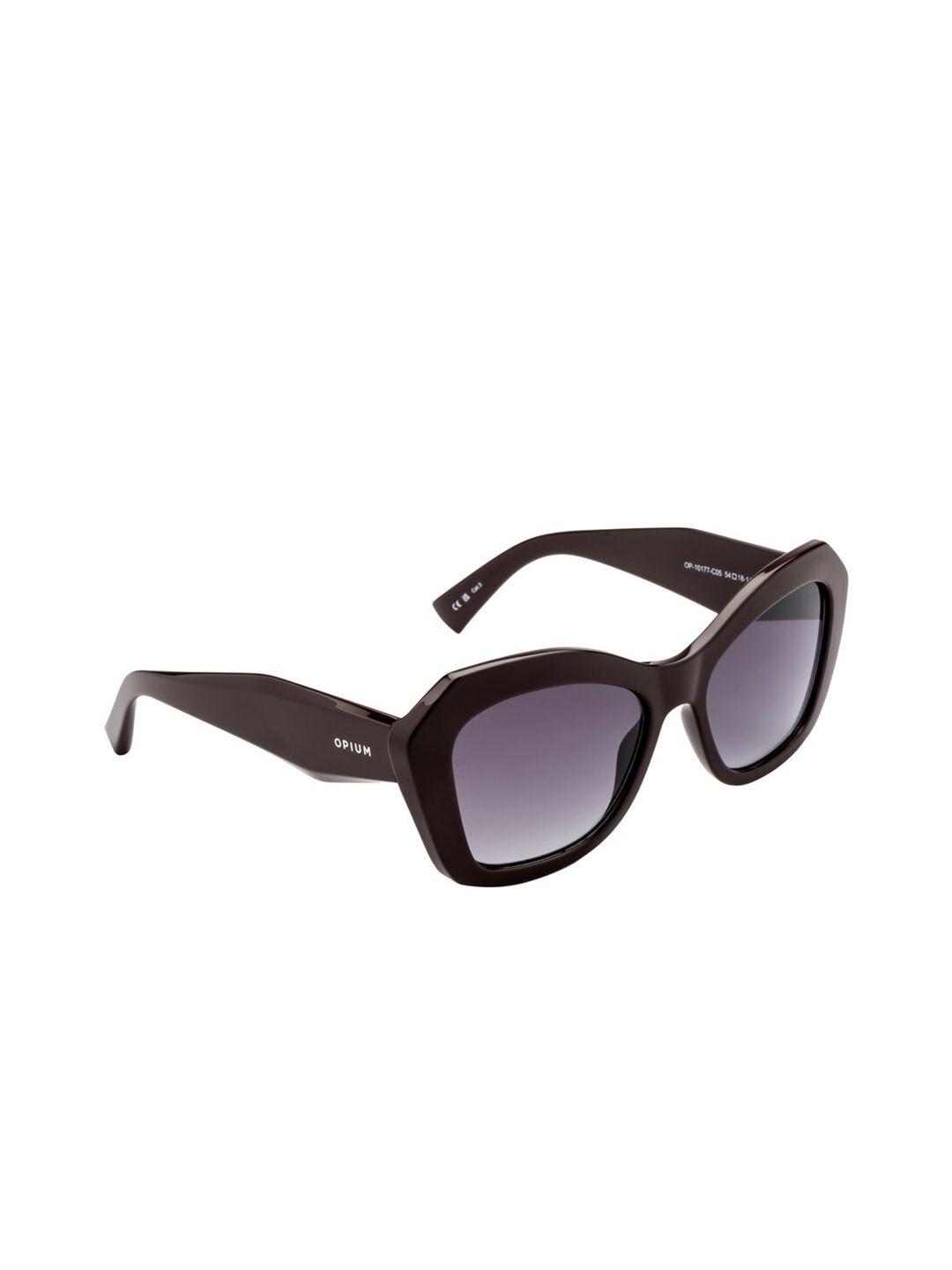 opium women cateye sunglasses with uv protected lens op-10177-c05-54