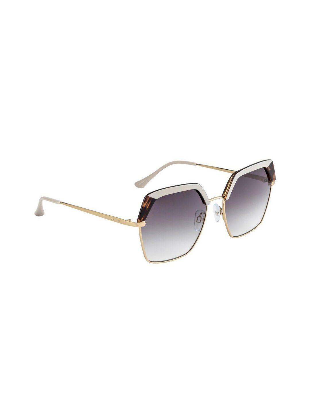 opium women grey lens & gold-toned other sunglasses with uv protected lens op-1950-c04