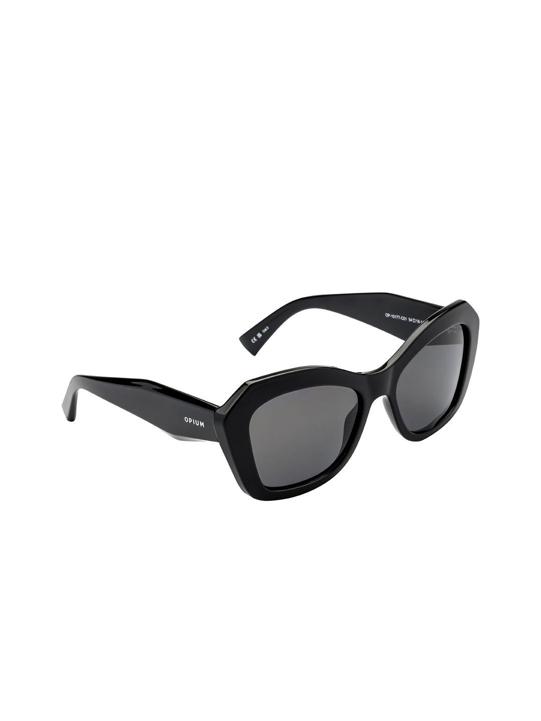 opium women lens & cateye sunglasses with polarised & uv protected lens op-10177-c01-54