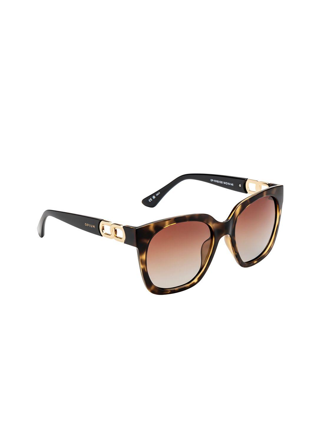 opium women square sunglasses with polarised and uv protected lens op-10162-c02-54