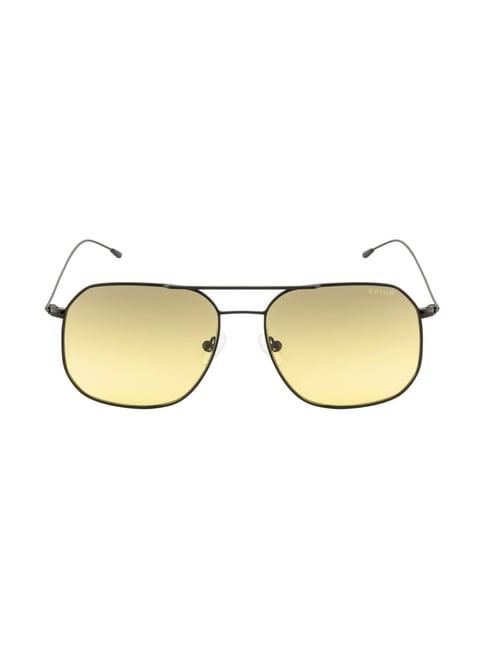 opium yellow beveled sunglasses for men