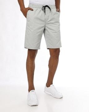 opp slim fit shorts with elasticated drawstring waist