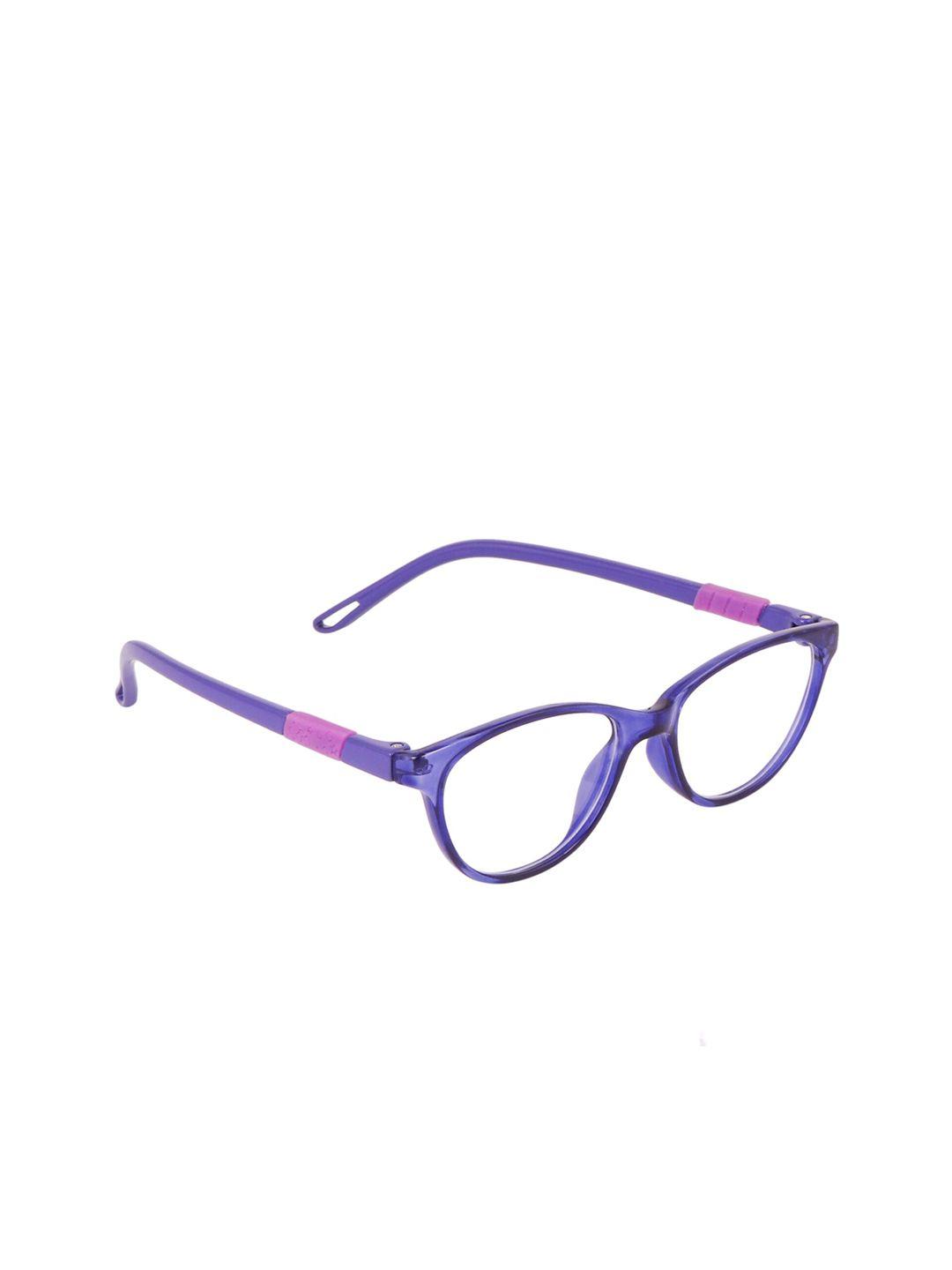 optify adults clear lens & purple cateye sunglass with uv protected lens poppin cateye