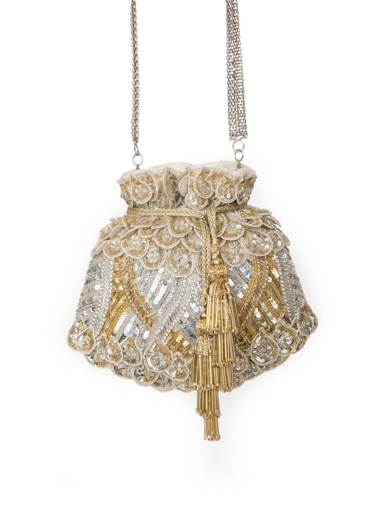 opulence-gold and silver potli