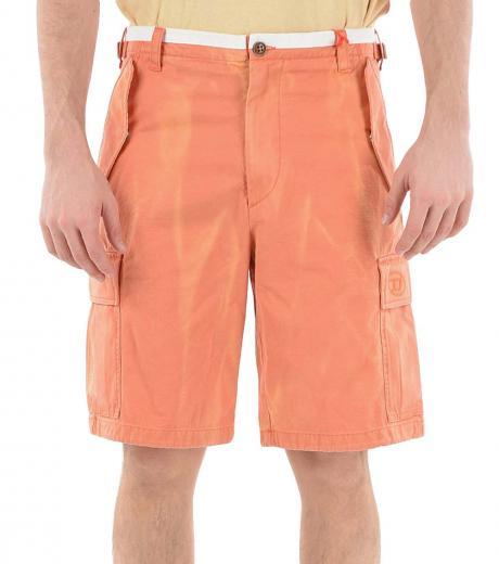 orange p-atlan cargo shorts