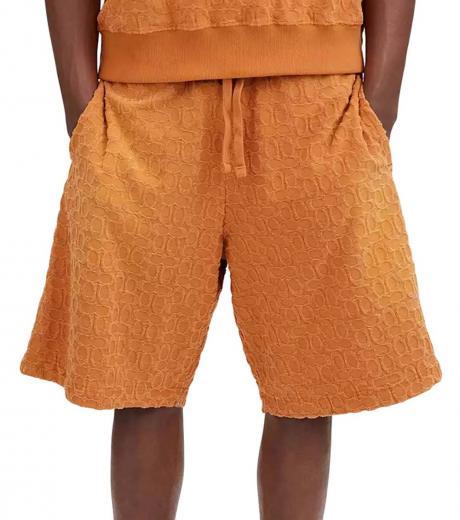 orange sun faded shorts