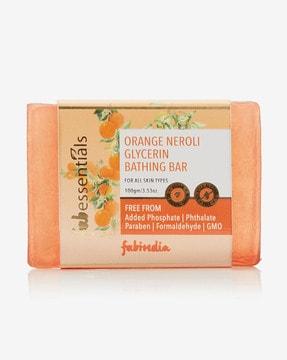 orange and neroli bathing bar