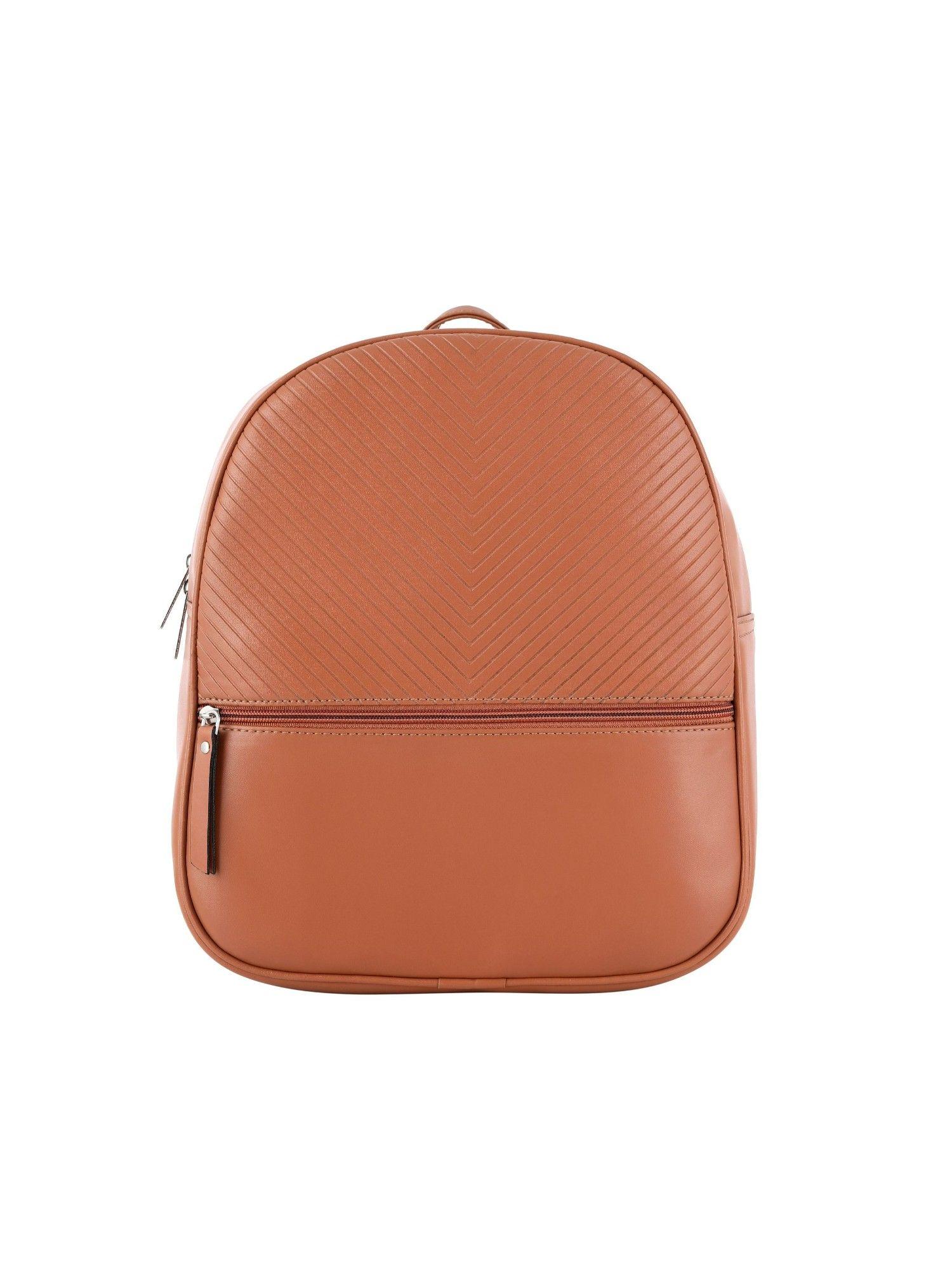 orange emboss backpack