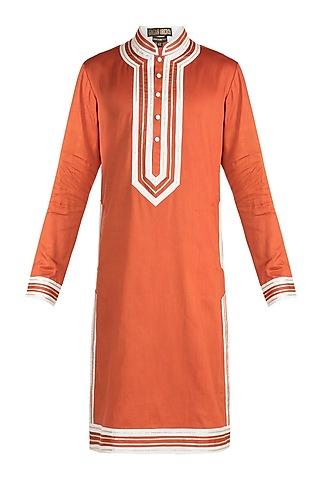 orange gota patti kurta