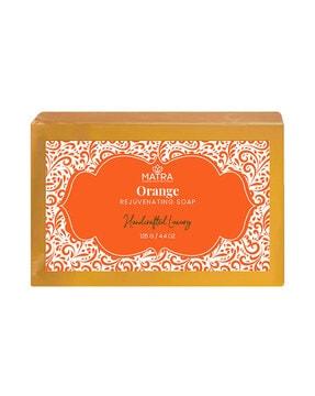 orange handmade soap with bergamot