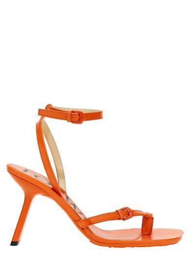 orange open toe heels