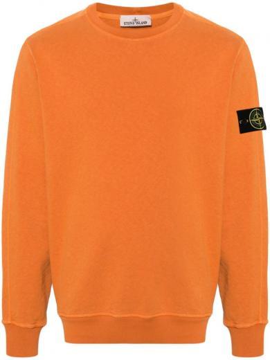 orange patch sweatshirt