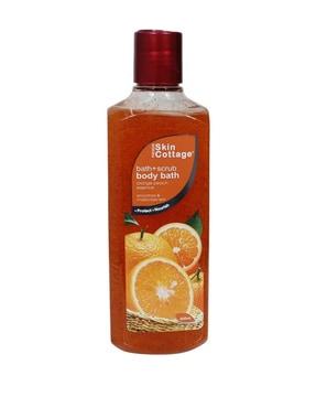 orange peach body bath & scrub