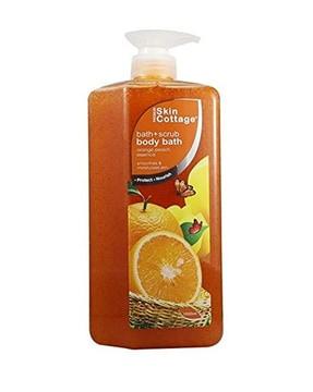 orange peach body bath & scrub