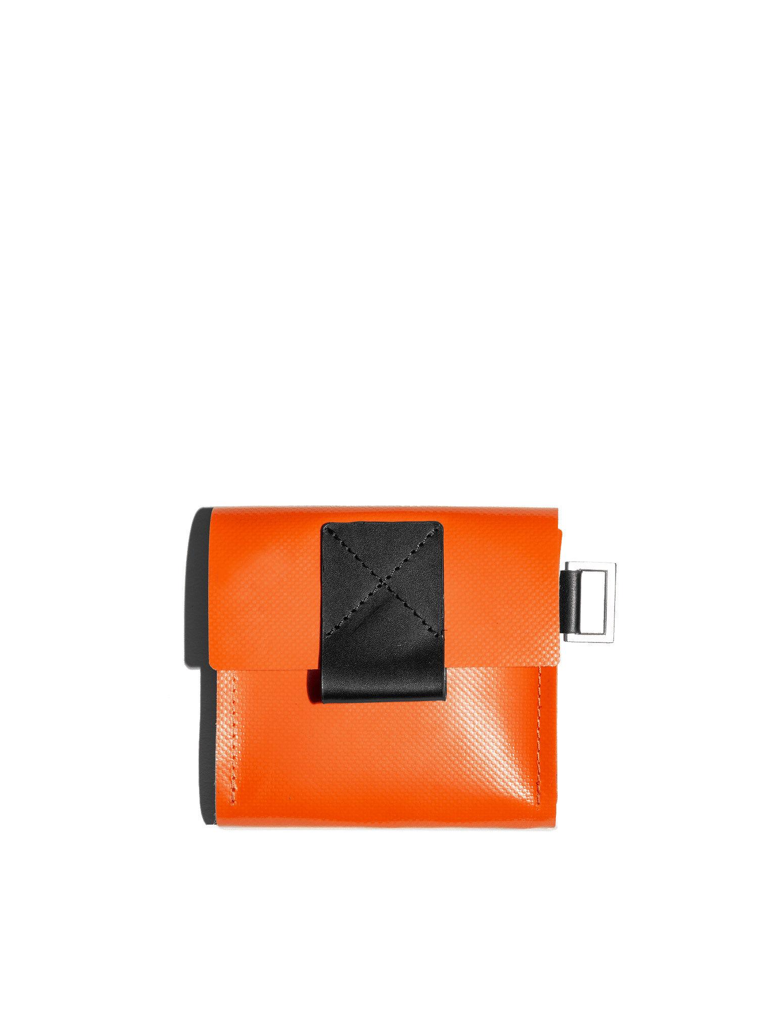 orange saddle wallet