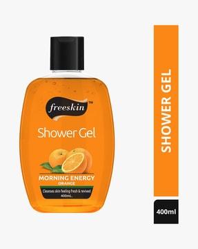 orange shower gel