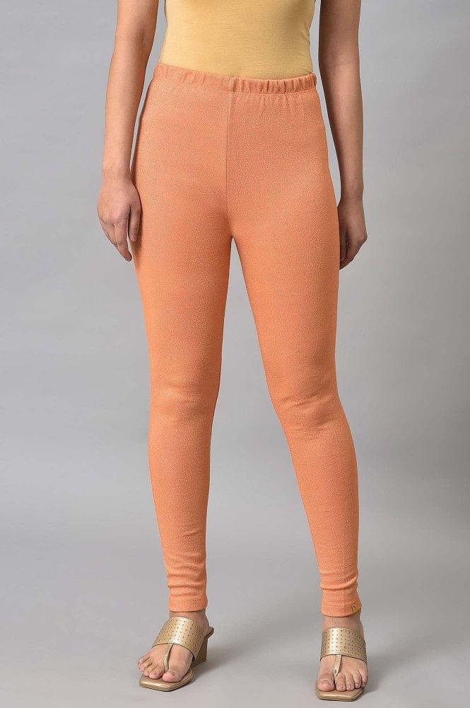 orange skinny fit tights