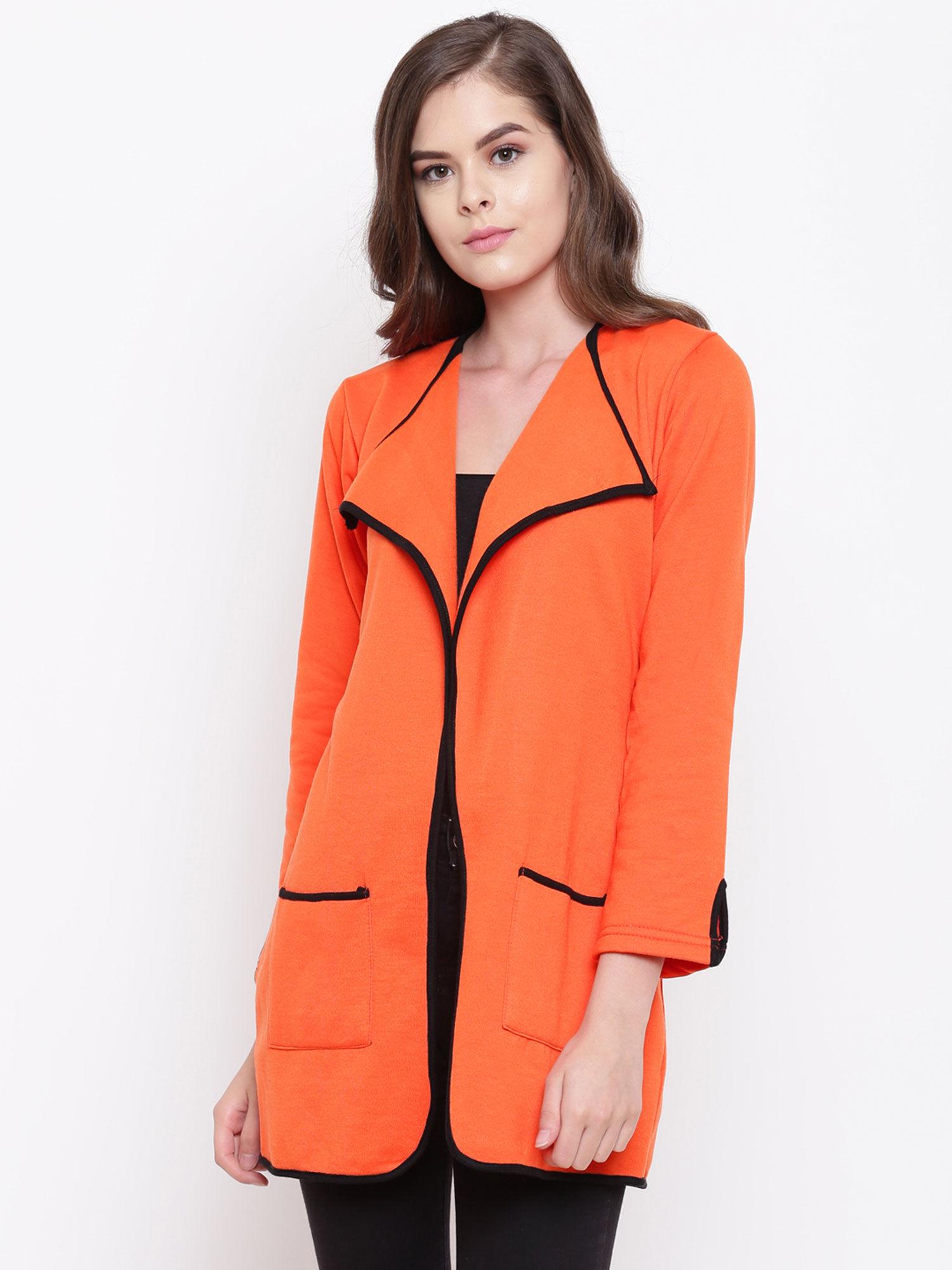 orange solid shrug