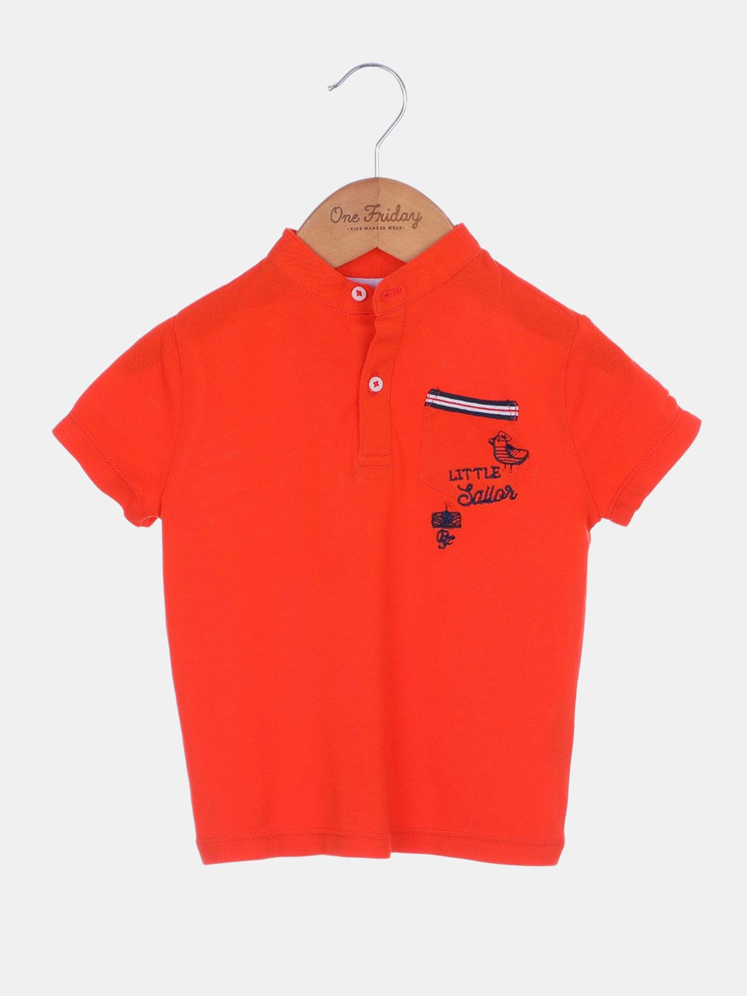 orange solid t-shirt