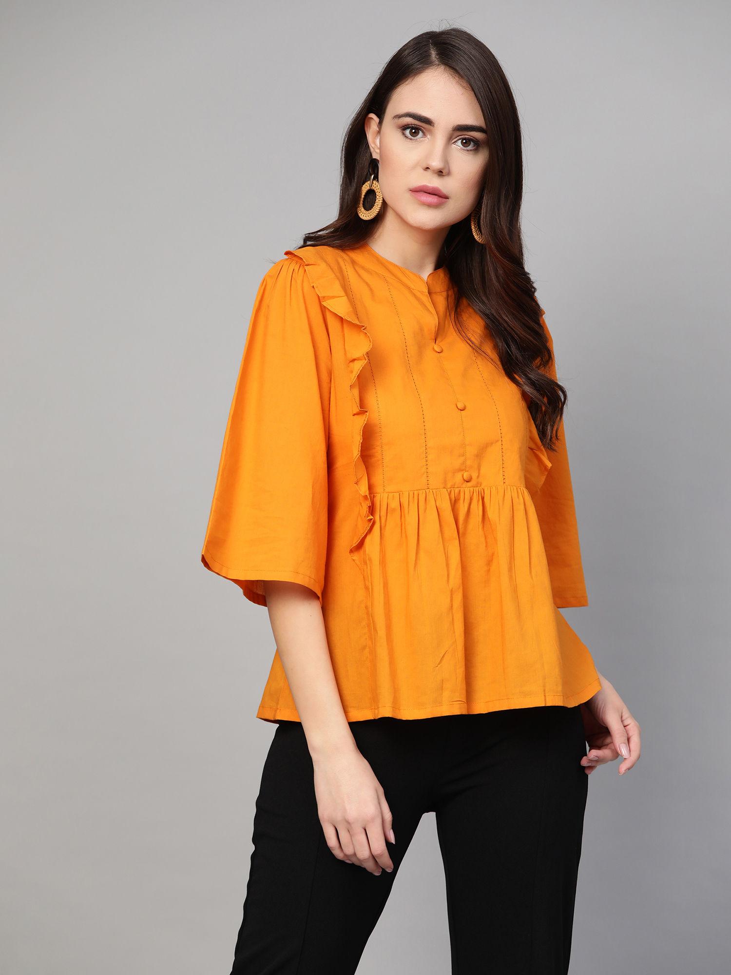 orange solid top