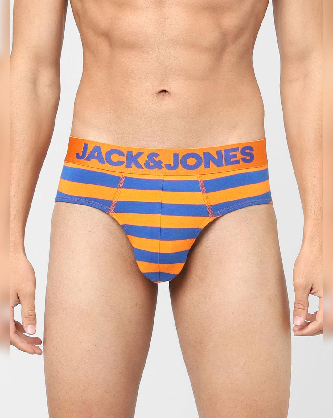 orange striped briefs