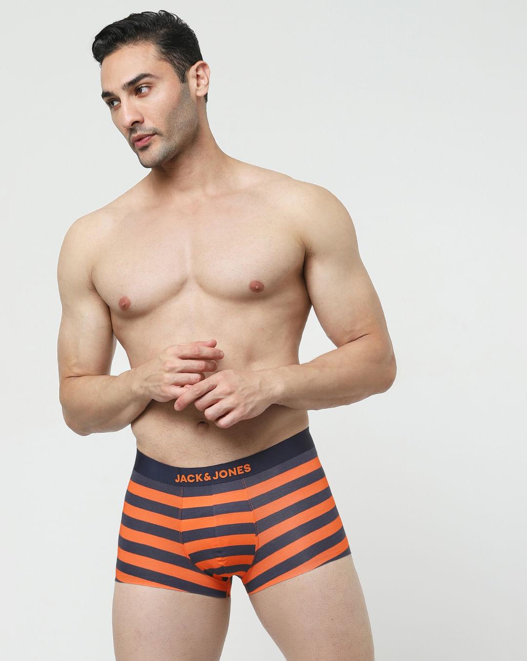 orange striped trunks