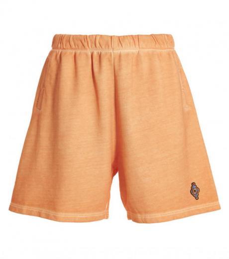 orange sunset cross bermuda shorts
