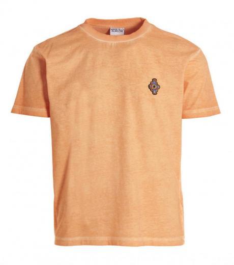 orange sunset cross t-shirt