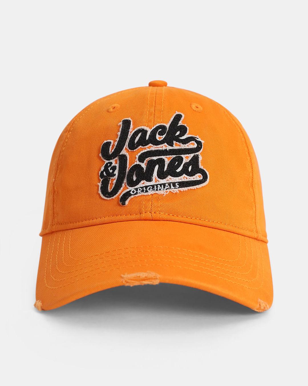 orange varsity logo baseball cap