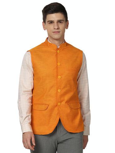 orange waistcoat