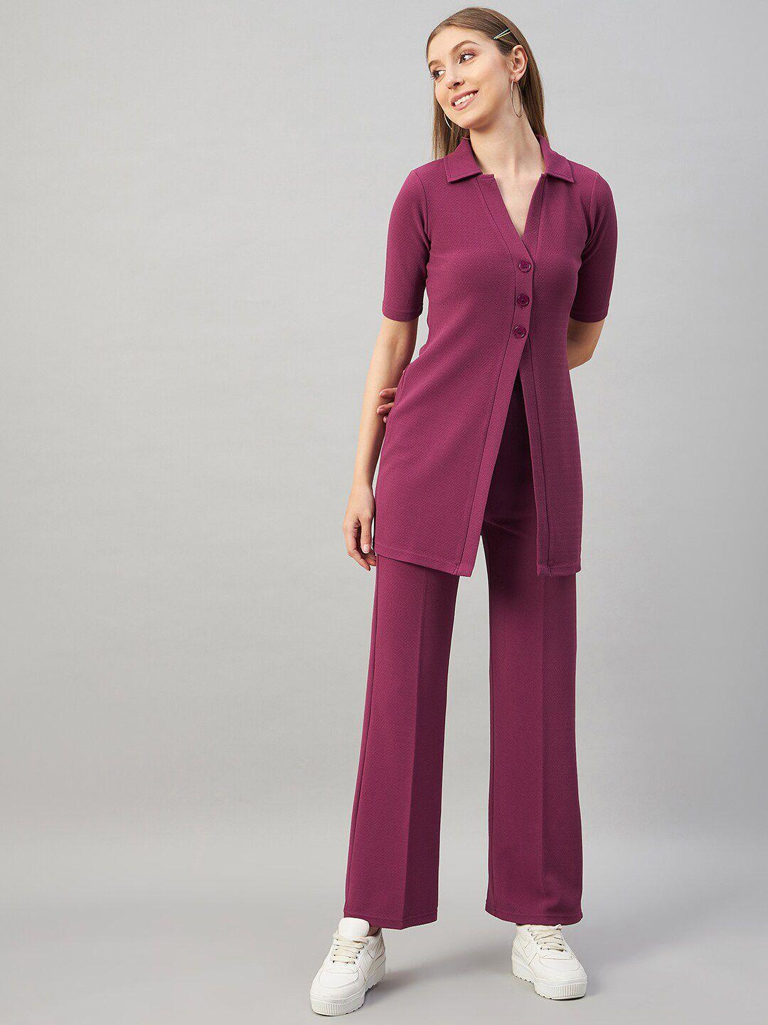 orchid hues women shirt with trousers