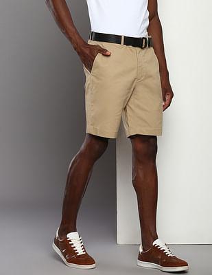 organic cotton slim shorts