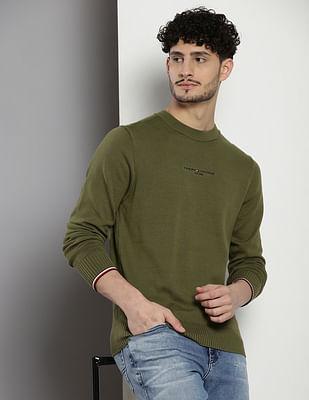 organic cotton solid sweater